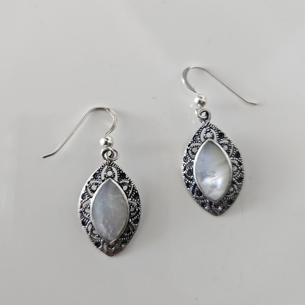 Sterling Silver Marcasite Earrings